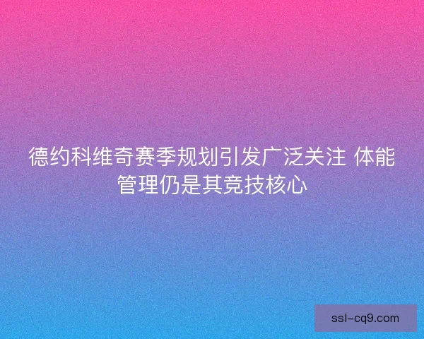 德约科维奇赛季规划引发广泛关注 体能管理仍是其竞技核心